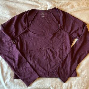 Anthropology Long Sleeve Crop Top